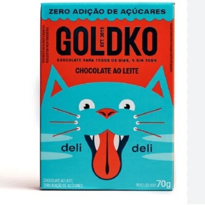 Choc. Zero Acucar Deli Deli 70g Ao Leite