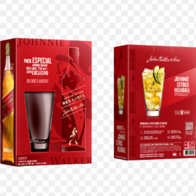 Kit Escoces Johnnie Walker 750ml Copo+whisky R.l