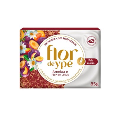 Sabonete Barra Flor de Ype 85g Hid.ameixa Flor