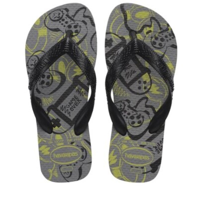Sandalia Kids Athletic Havaianas Cinza Aco 31/32
