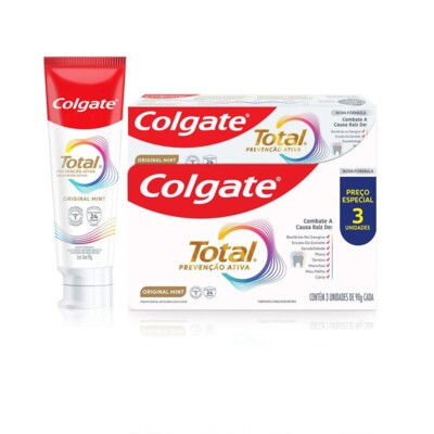 Creme Dental Colgate Total 90g 3pack Mint