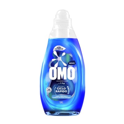 Lava Roupa Omo 1,4l Acao Antiodor