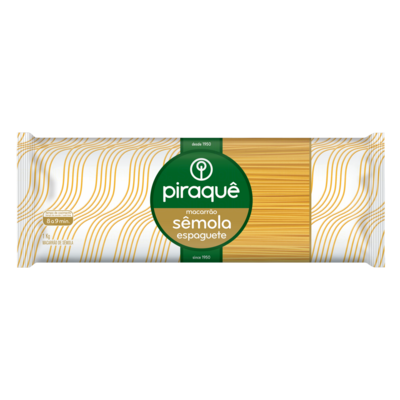 Macarrao C/semola Piraque 1kg Espaguete