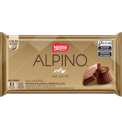 Chocolate Nestle Alpino 80g Ao Leite