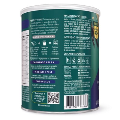 Suplemento Alim.nestle Vital 360g Baunilh.not.40+