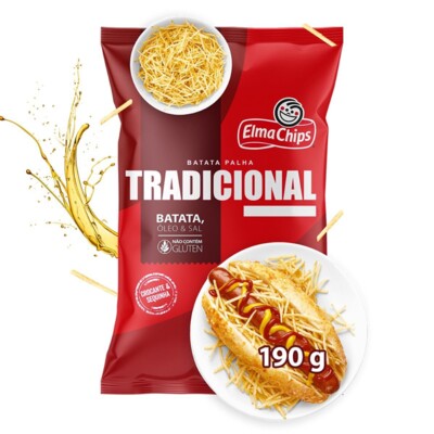 Batata Palha Elma Chips 190g Tradicional