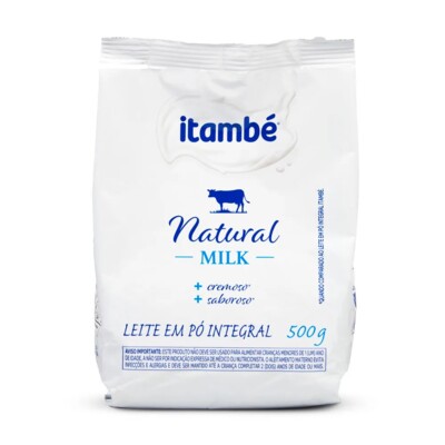 Leite em Po Natural Milk 500g Integral