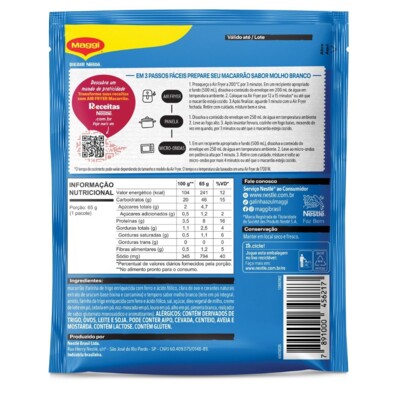 Macarrao C/molho Maggi 65g Branco