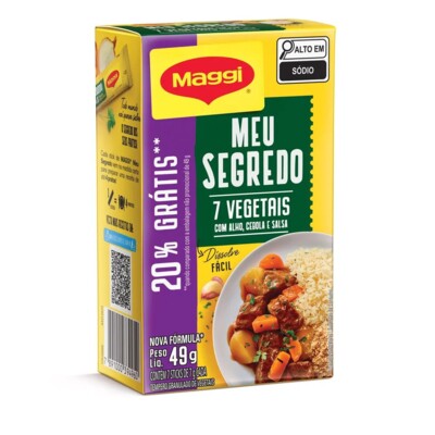 Tempero Meu Segredo Maggi 49g 7 Veget.20%desc