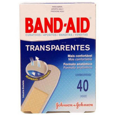 Curativo Band-aid 40un Transparente