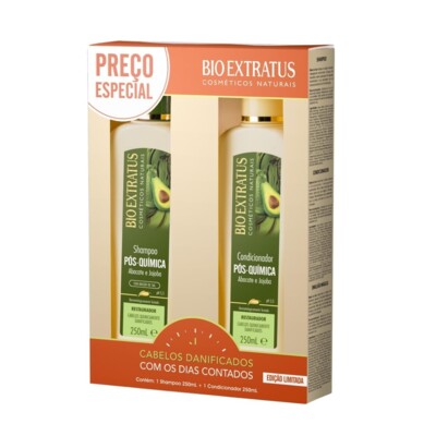 Kit Sh.+cond.bio Extratus 2x250ml Pos Quimica