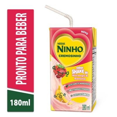 Bebida Lact.ninho Cremosinho 180ml Shake Mor.banan