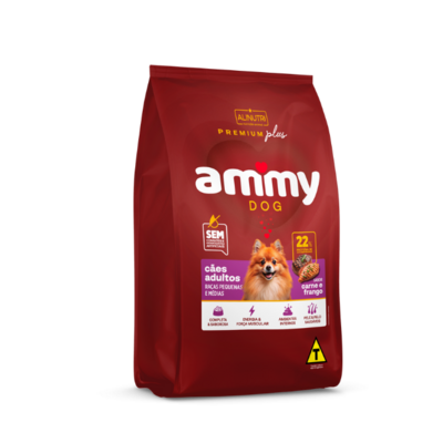 Racao P/caes Ammy Dog 1kg Ad.rp e M