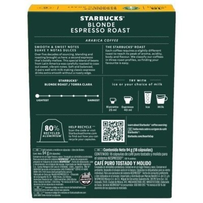Caps.cafe Starbucks 94g Blonde Esp.c/18
