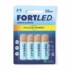 Pilha Zinco Fortled 4un Aa