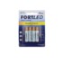 Pilha Zinco Fortled 4un Aaa