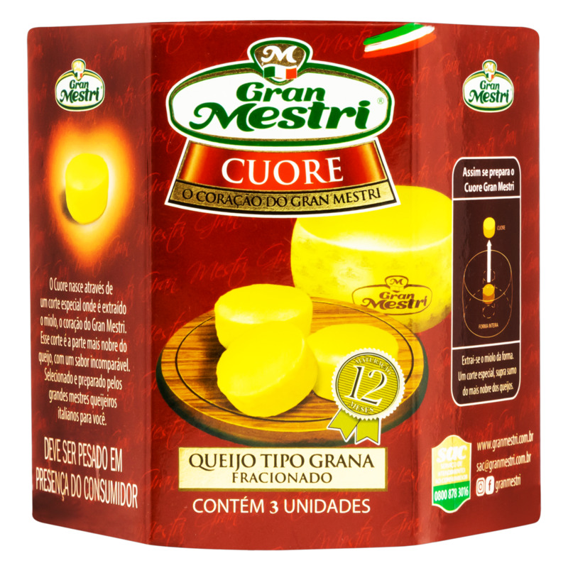 Queijo Gorgonzola Zero Lactose Fracionado GRAN MESTRI kg