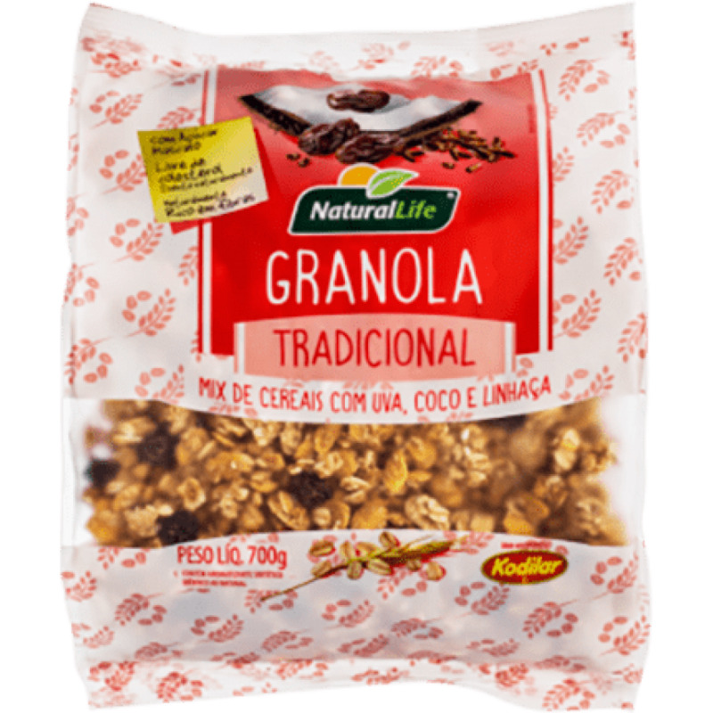 Granola Natural Life 700g Tradicional é aqui na Barcelos
