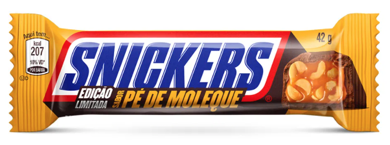 Chocolate Snickers 42g Pe de Moleque é aqui na Barcelos