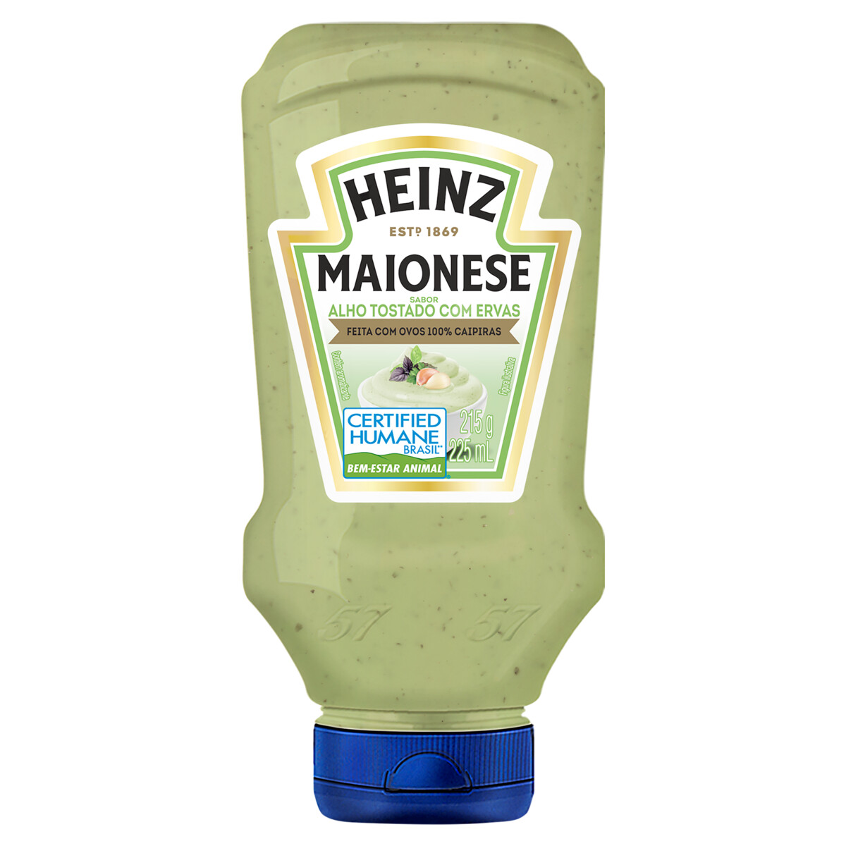 Maionese Heinz 215g Alho/erva.finas é aqui na Barcelos